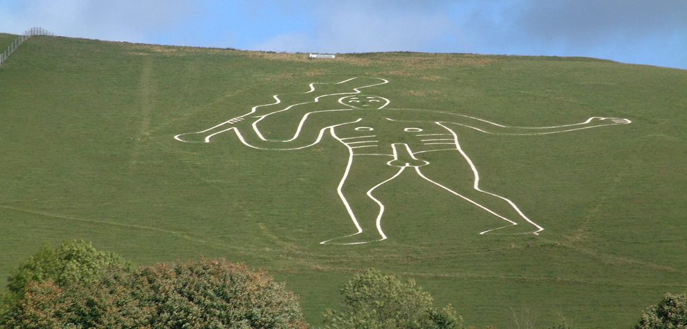 Cerne Abbas Giant, ancient chalk hill figure