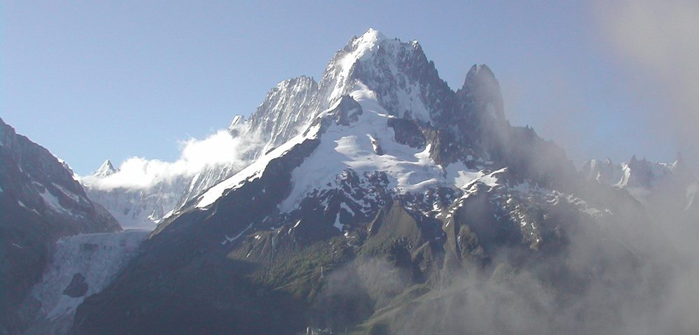 Aiguille Verte and the Dru (Argentiere glacier on the left)