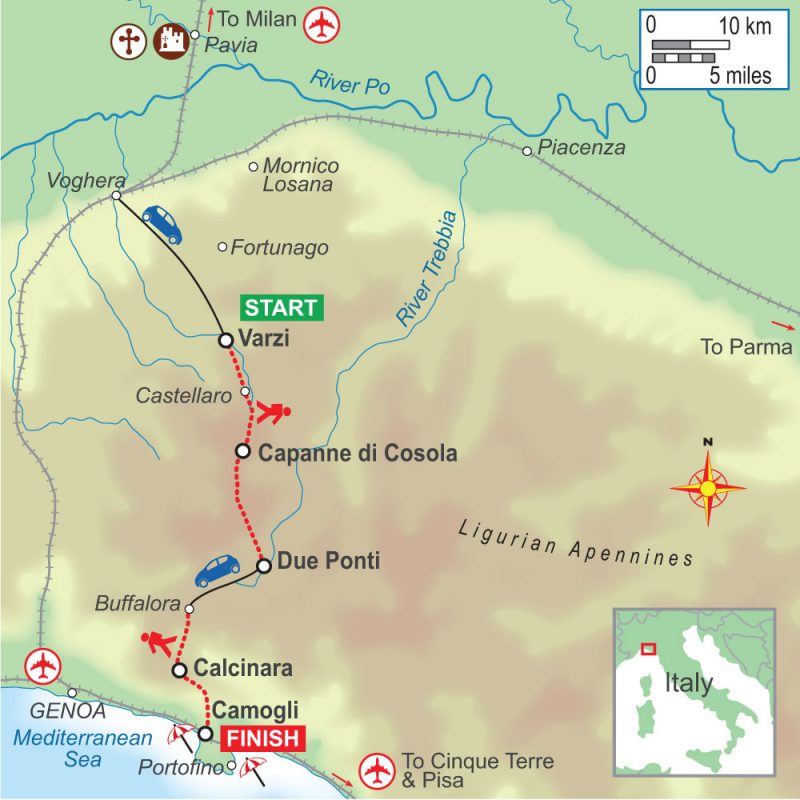 A self-guided walking holiday in the Ligurian Hills of Italy (5 night) with On Foot Holidays