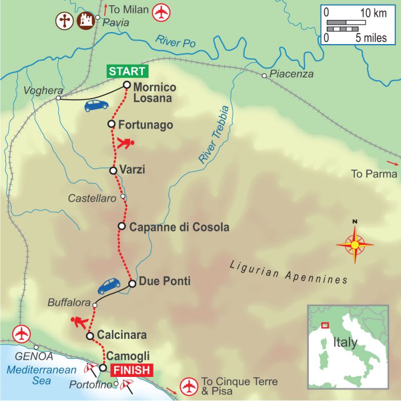 A self-guided walking holiday in the Ligurian Hills of Italy with On Foot Holidays