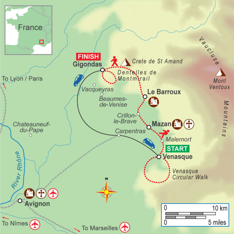 A self-guided walking holiday in northern Provence with On Foot Holidays