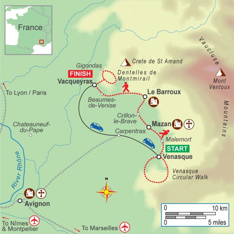 A self-guided walking holiday in northern Provence with On Foot Holidays