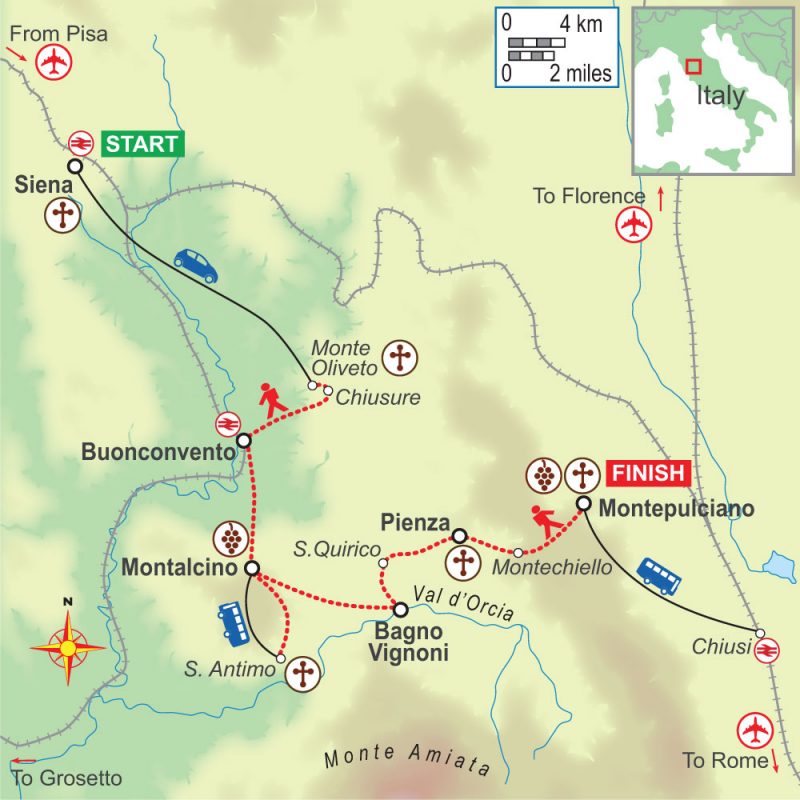 A self-guided walking holiday in southern Tuscany with On Foot Holidays