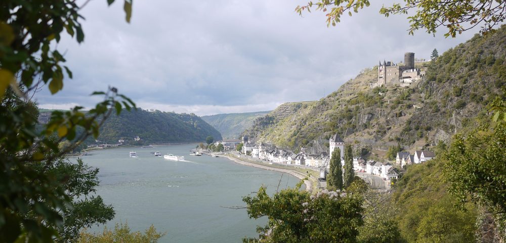 St Goarshausen from the Lorelei