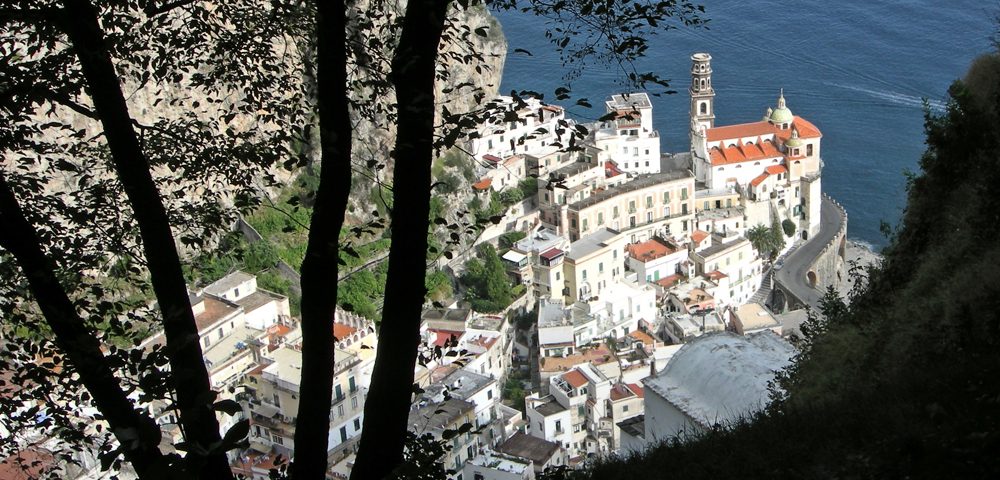 Looking down on Atrani