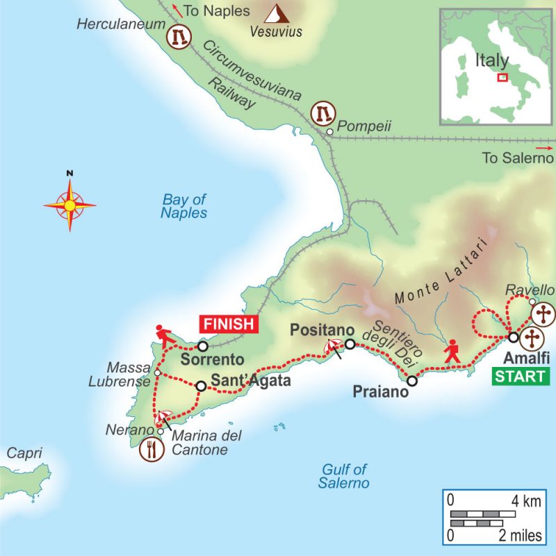Skuffelse ovn gradvist Self-guided walking holiday on Amalfi Coast with On Foot Holidays