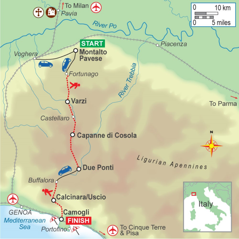 A self-guided walking holiday in the Ligurian Hills of Italy with On Foot Holidays