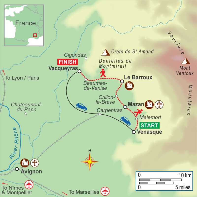 A self-guided walking holiday in northern Provence (4 nights) with On Foot Holidays