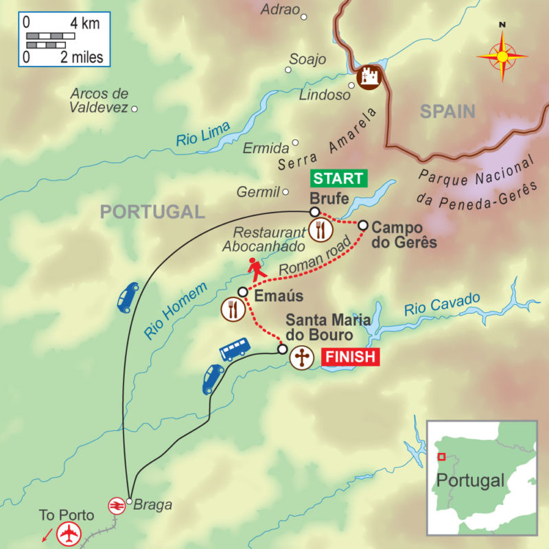 A self-guided walking holiday in northern Portugal (4 night) with On Foot Holidays