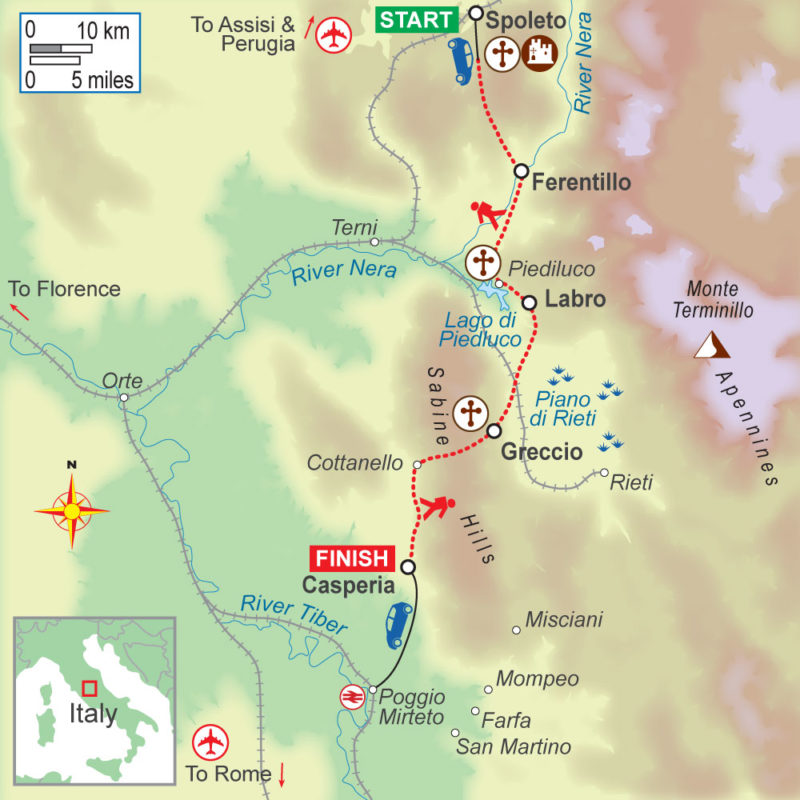 A self-guided walking holiday in Umbria, Italy (5 night), with On Foot Holidays