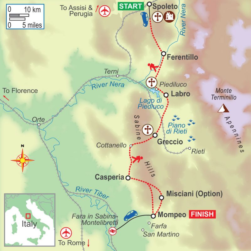 A self-guided walking holiday in Umbria, Italy (6 night), with On Foot Holidays