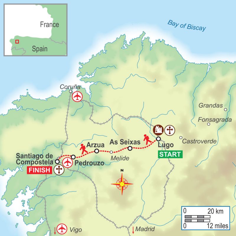 A self-guided walking holiday on the Camino Primitivo de Santiago (5 night) with On Foot Holidays