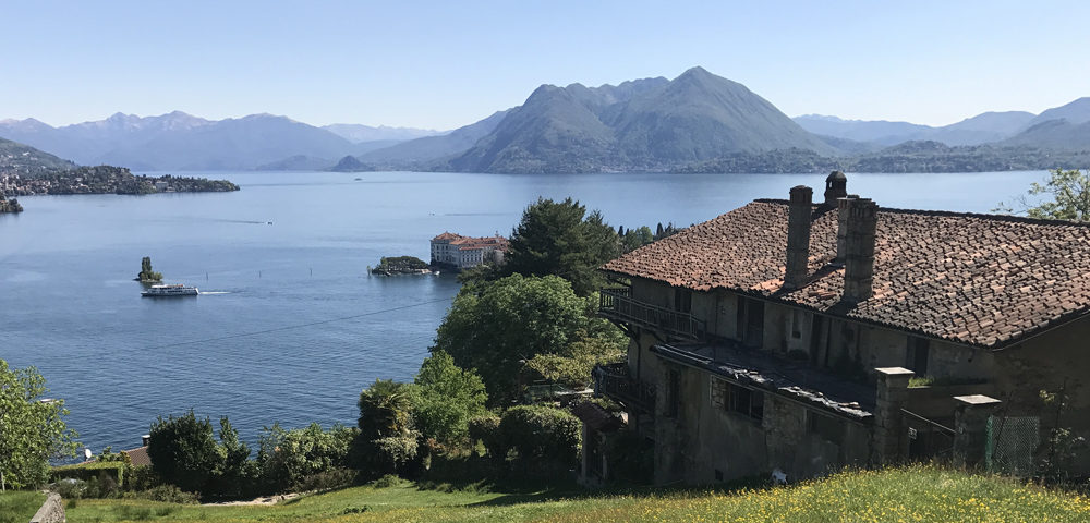 Lake Maggiore from above Stresa