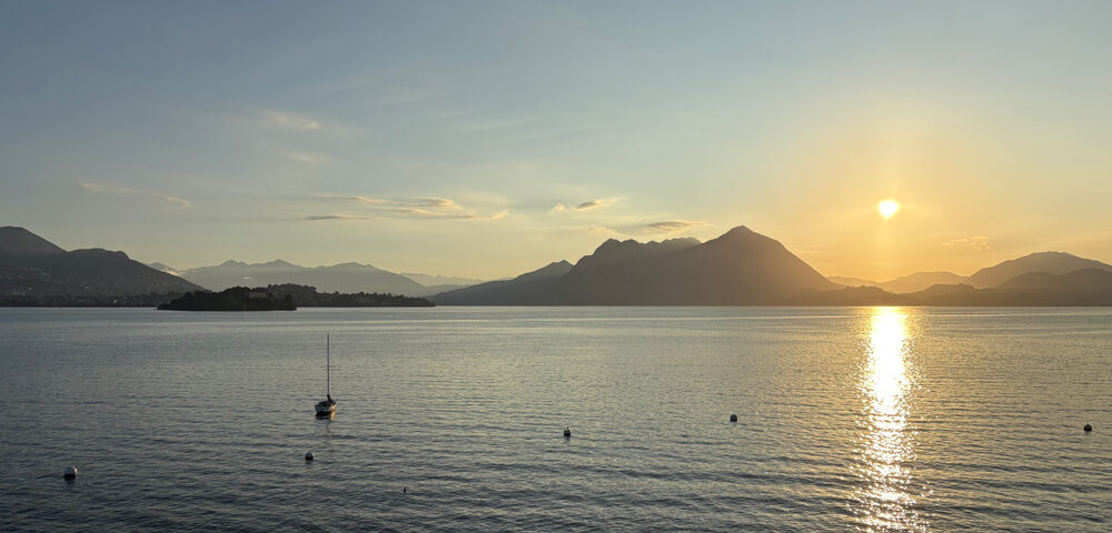 Sunrise over Lake Maggiore