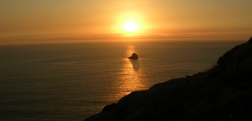 Journey's end - sunset at Cape Finisterre