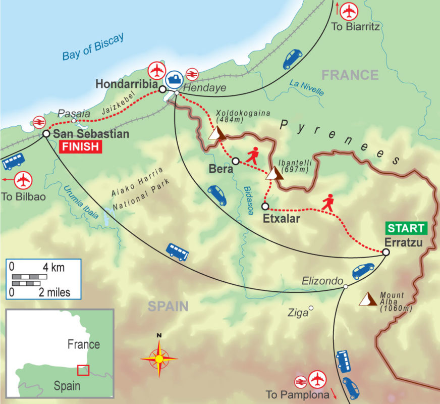 Self-guided walking holiday in the Basque Pyrenees with On Foot Holidays - 5 nights