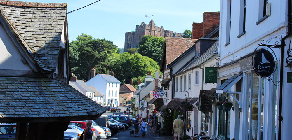 Dunster with its medieval castle