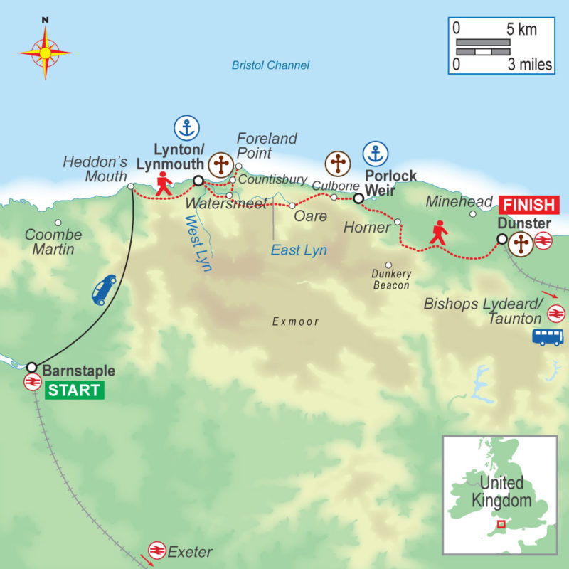England: Coastal Exmoor - 5 nights - On Foot Holidays