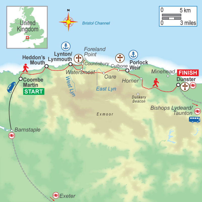 England: Coastal Exmoor - On Foot Holidays