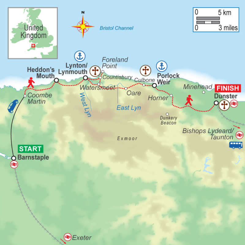 England: Coastal Exmoor - On Foot Holidays