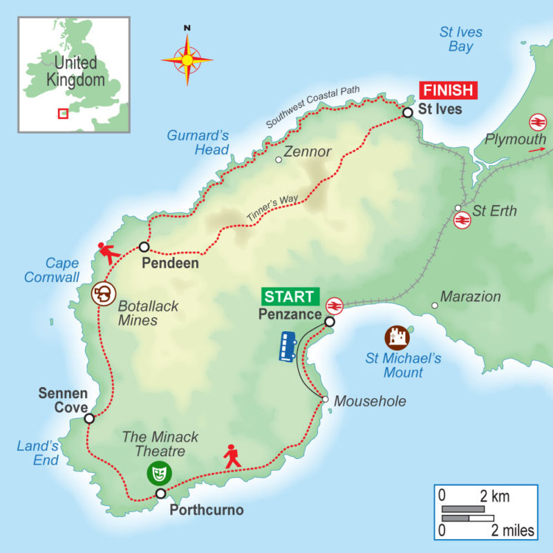 England: Cornwall (Lands End Circuit) 5 nights - On Foot Holidays