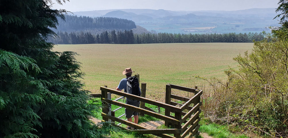 Taking a breather south of Knighton