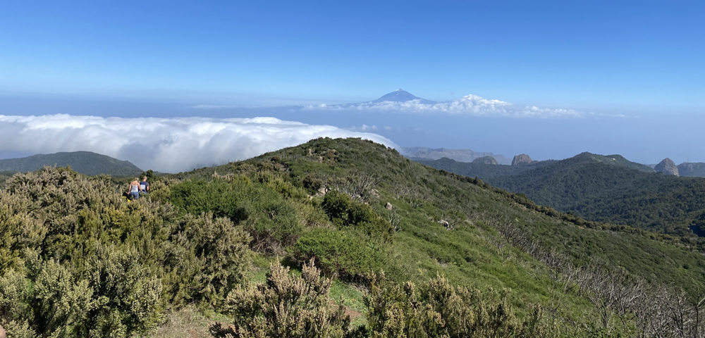 Tenerife's highest point hovers in the distance