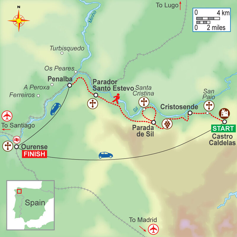 Ribeira Sacra - 6 nights (gorge and landscape) - On Foot Holidays