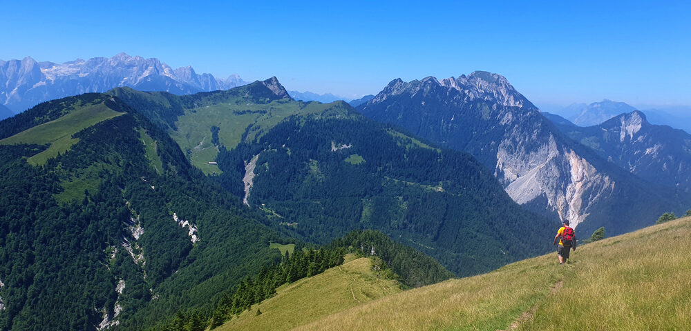 Grassy slopes of the Golica ridge