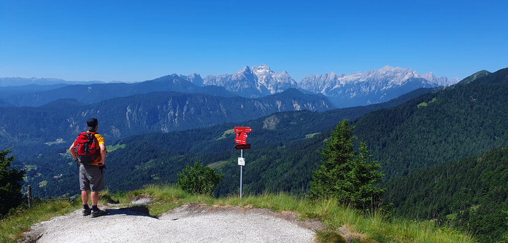 Stupendous views from the Golica Circuit