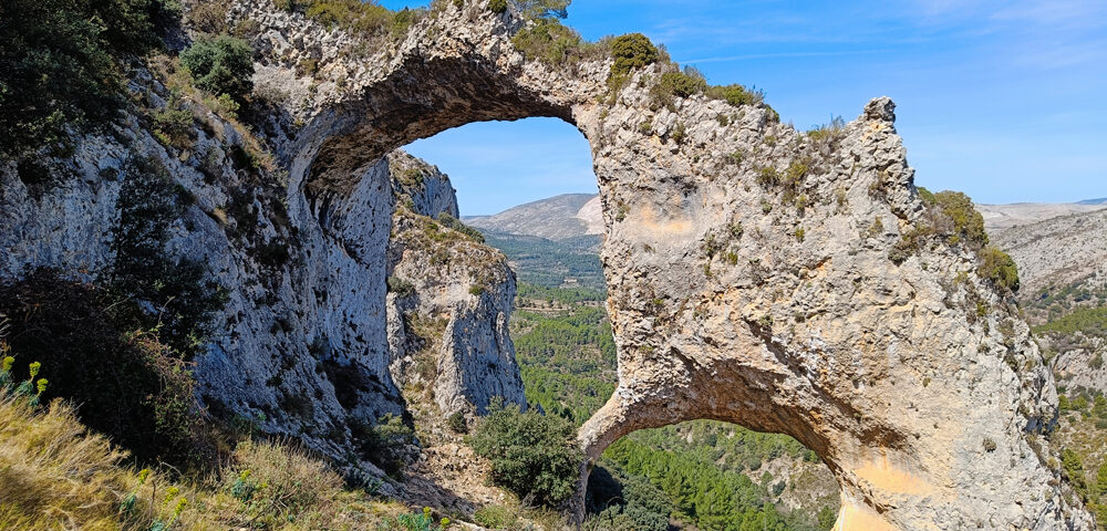 Rock formations at Els Arcs