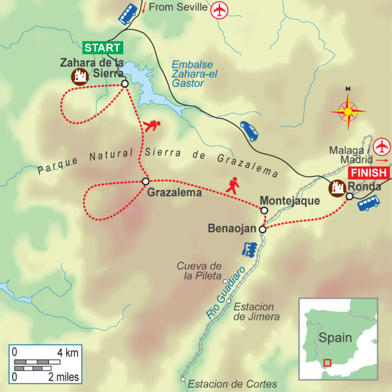 Self-guided walking holiday in Andalucia (6 night) with On Foot Holidays