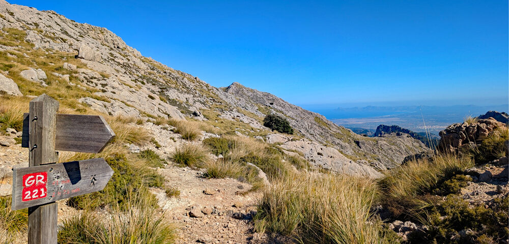 Coming over the pass towards Lluc